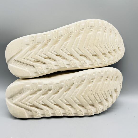 Vionic Sandals Mens 11.5 Beige Rebound Recovery Slide Hook & Loop Strap Comfort - Picture 10 of 13